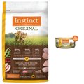 Instinct Original Grain-Free Recipe with Real Chicken Freeze-Dried Raw Coated Dry Food + Pate Real Chicken Recipe Wet Canned Cat Food