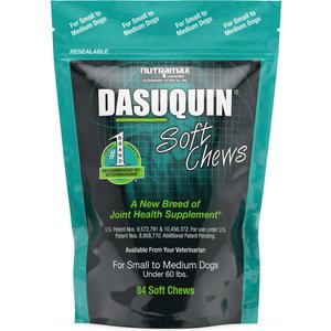Nutramax Dasuquin Soft Chews Joint Supplement for Small & Medium Dogs, 84 count, bundle of 2