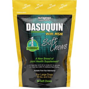 Nutramax Dasuquin with MSM Soft Chews Joint Supplement for Large Dogs, 168 count