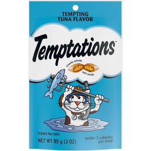 Temptations Tempting Tuna Flavor Cat Treats, 3-oz bag, bundle of 2