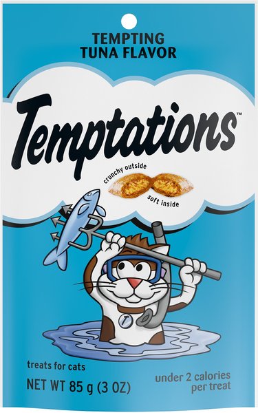 Temptations Tempting Tuna Flavor Cat Treats, 3-oz bag, bundle of 6 slide 1 of 9