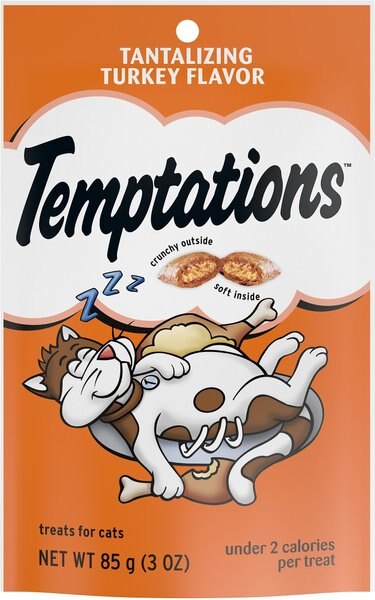 Temptations Tantalizing Turkey Flavor Cat Treats, 3-oz bag, bundle of 6 slide 1 of 8