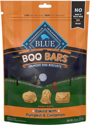 Blue Buffalo Boo Bars Pumpkin & Cinnamon Crunchy Dog Treats, 11-oz bag, slide 1 of 1