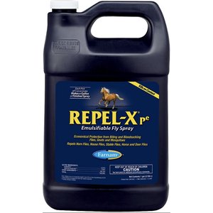 Farnam Repel-X Pe Emulsifiable Fly Repellent Horse Spray, 1-gal jug, 1-gal jug, bundle of 2