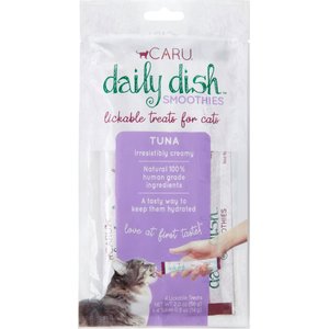 Caru Daily Dish Smoothies Tuna Flavored Lickable Cat Treats, 8 count