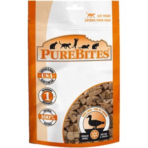 PureBites Duck Freeze-Dried Raw Cat Treats, 0.56-oz bag, bundle of 2