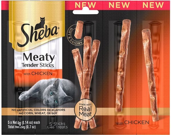 Sheba Meaty Tender Sticks Chicken Cat Treats, 30 count slide 1 of 5