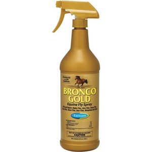 Farnam Bronco Gold Equine Fly Horse Spray, 1-qt bottle, bundle of 2