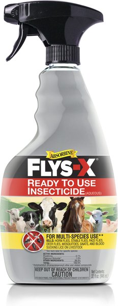 Absorbine Flys-X Ready To Use Horse & Livestock Insecticide, 32-oz bottle, bundle 3 slide 1 of 1