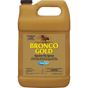 Farnam Bronco Gold Equine Fly Horse Spray, 1-gal bottle, bundle 2