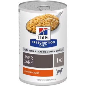 Hill's Prescription Diet l/d Liver Care Original Canned Dog Food, 13-oz, case of 12, bundle of 2