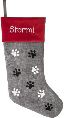Frisco Paw Print Personalized Dog & Cat Stocking, slide 1 of 1