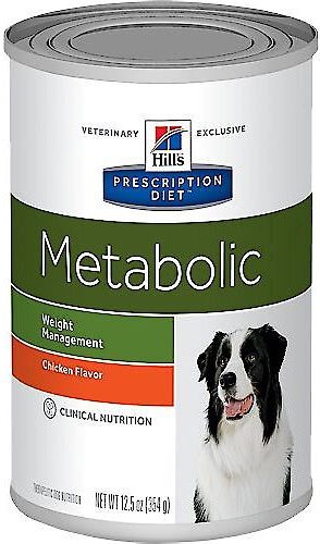 Hill's Prescription Diet Metabolic Chicken Flavor Wet Dog Food, 13-oz, case of 12 slide 1 of 10