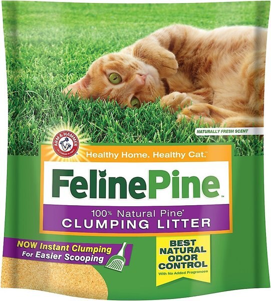 Feline Pine Scoop Unscented Clumping Wood Cat Litter, 14-lb bag slide 1 of 6