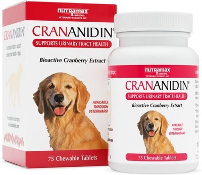 Nutramax Crananidin Chewable Tablets Urinary Supplement for Dogs, slide 1 of 1
