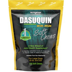 Nutramax Dasuquin with MSM Soft Chews Joint Supplement for Large Dogs, 150 count, bundle of 2