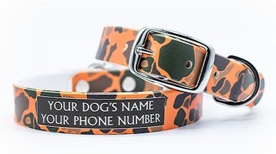 C4 Orange Brigadier Camo Waterproof Hypoallergenic Personalized Dog Collar, slide 1 of 1