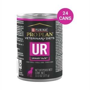 Purina Pro Plan Veterinary Diets UR Urinary Ox/St Wet Dog Food, 13.3-oz, case of 12, bundle of 2
