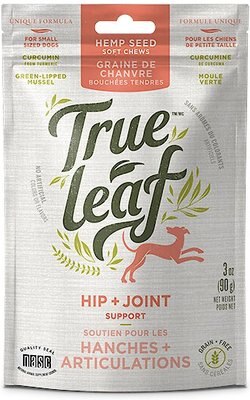 True Leaf Hip + Joint Chews Small Breed Soft Chew Dog Supplement, 3-oz bag, slide 1 of 1