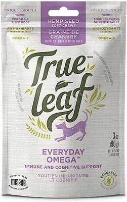 True Leaf Everyday Omega Chews Small Breed Soft Chew Dog Supplement, 3-oz bag, slide 1 of 1