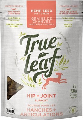 True Leaf Hip + Joint Chews Medium Breed Soft Chew Dog Supplement, 7-oz bag, slide 1 of 1
