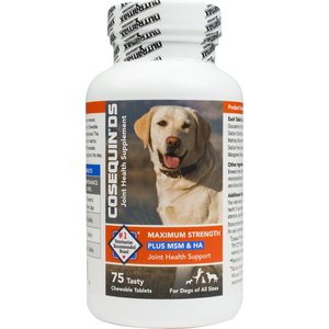 Nutramax Cosequin Maximum Strength Plus MSM & HA Chewable Tablets Joint Supplement for Dogs, 150 count