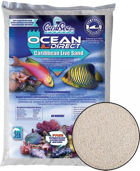 CaribSea Ocean Direct Live Oolite Aquarium Sand, 20-lb bag slide 1 of 1