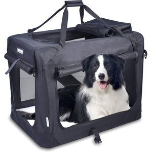 Jespet 3-Door Indoor & Outdoor Collapsible Dog Crate, Medium