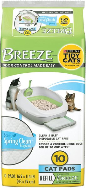 Tidy Cats Breeze Spring Clean Scented Cat Pads, 40 count slide 1 of 11