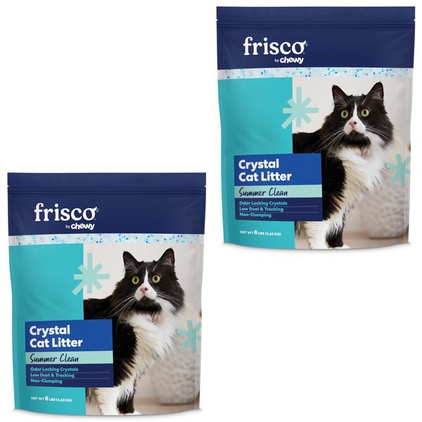 Frisco Summer Clean Scented Non-Clumping Crystal Cat Litter, 8-lb bag, bundle of 4 slide 1 of 7