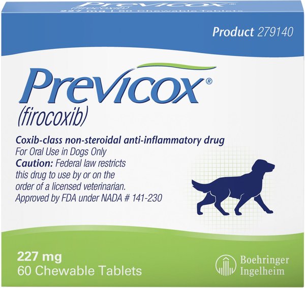 Previcox (Firocoxib) Chewable Tablets for Dogs, 227-mg, 60 tablets slide 1 of 10