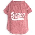 Fab Dog Sunday Funday Dog T-Shirt, Red, Small