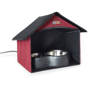K&H Pet Products Outdoor Dinning Room Cat Furniture, Barn Red