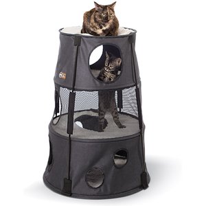 K&H Pet Products Kitty Tower Cat Furniture, Classy Gray