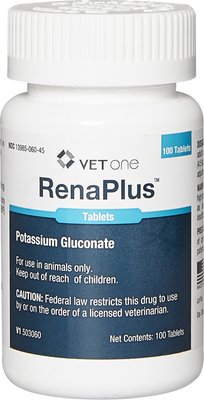 RenaPlus (Potassium Gluconate) Tablets for Dogs & Cats, slide 1 of 1