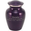 A Pet's Life Classic Brass Personalized Dog & Cat Urn, Violet, Small