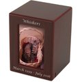 A Pet's Life Photo Frame Personalized Dog & Cat Urn, Cherry, Small