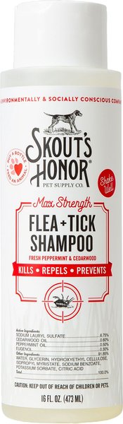 Skout's Honor Flea & Tick Dog Shampoo, 16-oz bottle slide 1 of 7