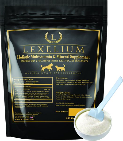 Lexelium Holistic Multivitamin & Mineral Supplement Dog & Cat Supplement, 7-oz bag slide 1 of 7