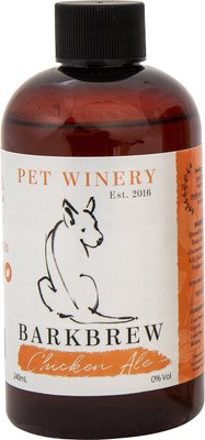 Pet Winery Beer BarkBrew Chicken Ale Dog Lickable Treat, 8-oz bottle, slide 1 of 1