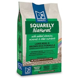 SquarePet Squarely Natural Lamb Meal & Brown Rice Formula Dry Dog Food, 22-lb bag