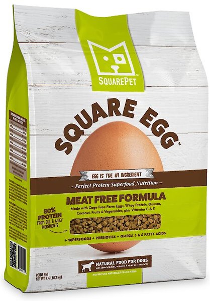 SquarePet Square Egg Meat Free Formula Dry Dog Food, 4.4-lb bag slide 1 of 8