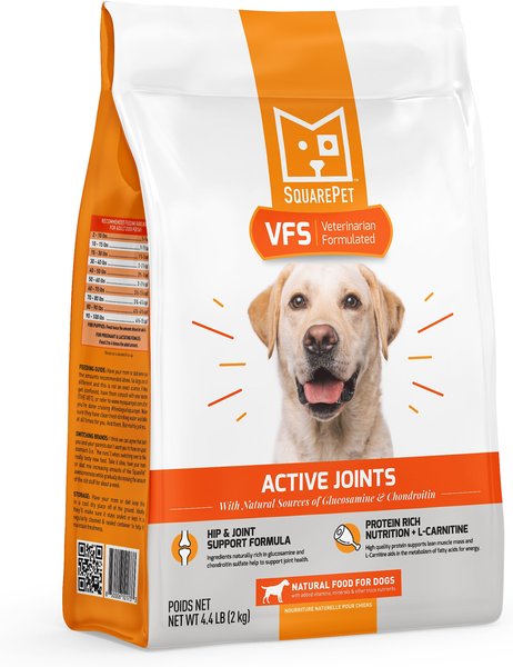 SquarePet VFS Active Joints Hip & Joint Formula Dry Dog Food, 4.4-lb bag slide 1 of 8