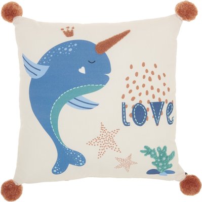 Mina Victory Unicorn Whale Plush Throw Pillow, slide 1 of 1
