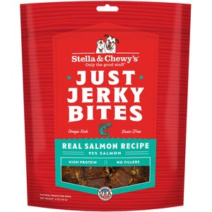 Stella & Chewy's Just Jerky Bites Real Salmon Recipe Grain-Free Dog Treats, 6-oz bag