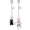 Frisco Brunch Chef & Waiter Bouncy Mouse Cat Toy with Catnip, 2 count