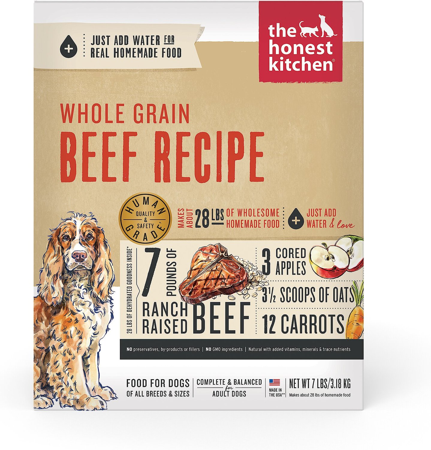 The Honest Kitchen Whole Grain Beef Recipe 
