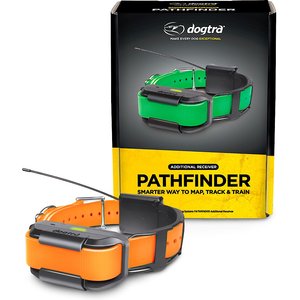 Dogtra PATHFINDER Additional Receiver Expandable Waterproof Smartphone GPS Tracking & Training Dog E-Collar, Orange