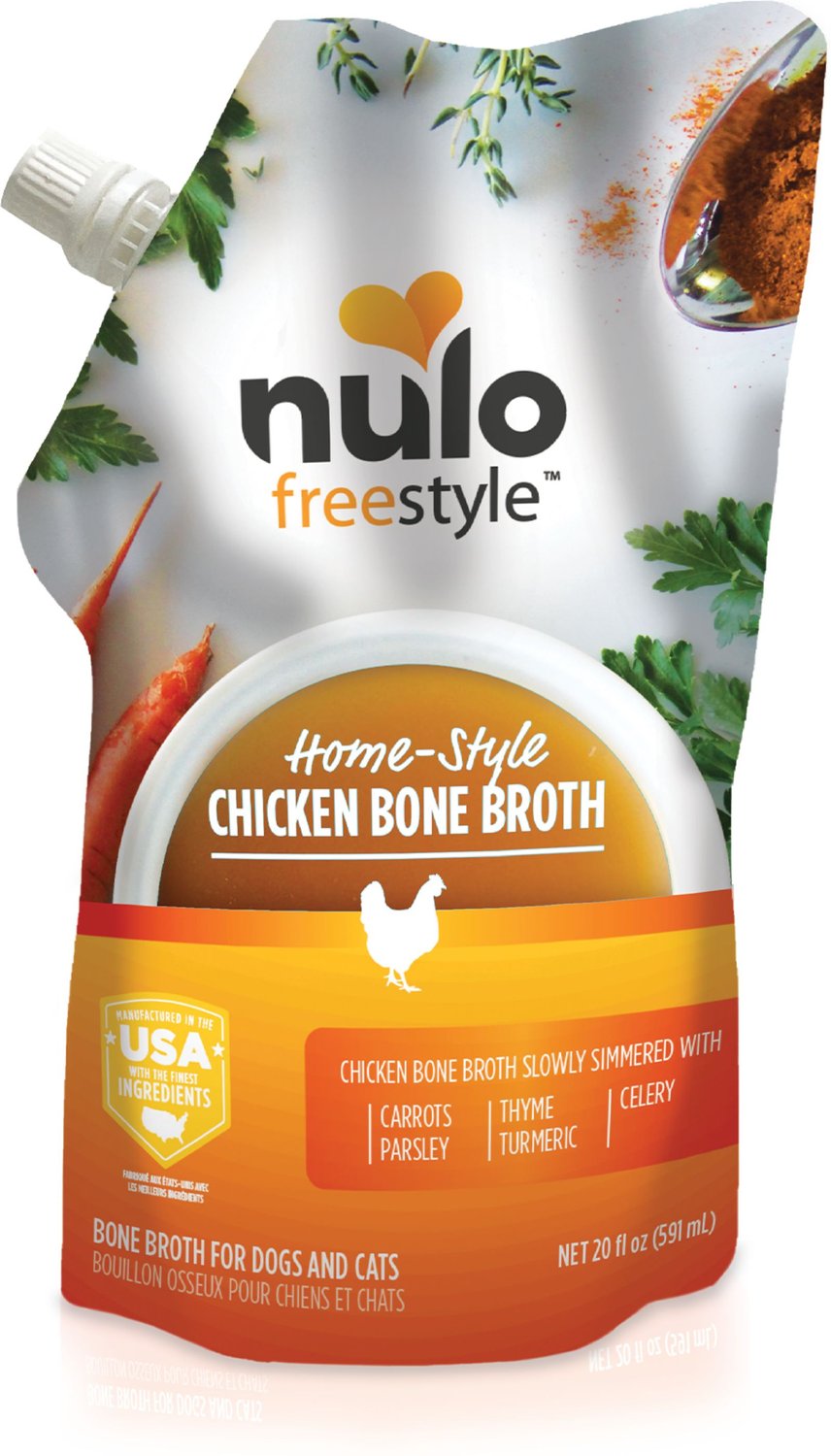 NULO FreeStyle GrainFree HomeStyle Chicken Bone Broth Dog & Cat