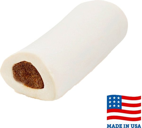 Bones & Chews Made in USA Chicken & Rice Flavored Filled Bone Dog Treats, 1 count slide 1 of 5